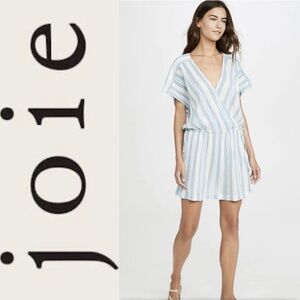 Joie Merce Mini Blue and Silver Metallic Dress or Coverup xs